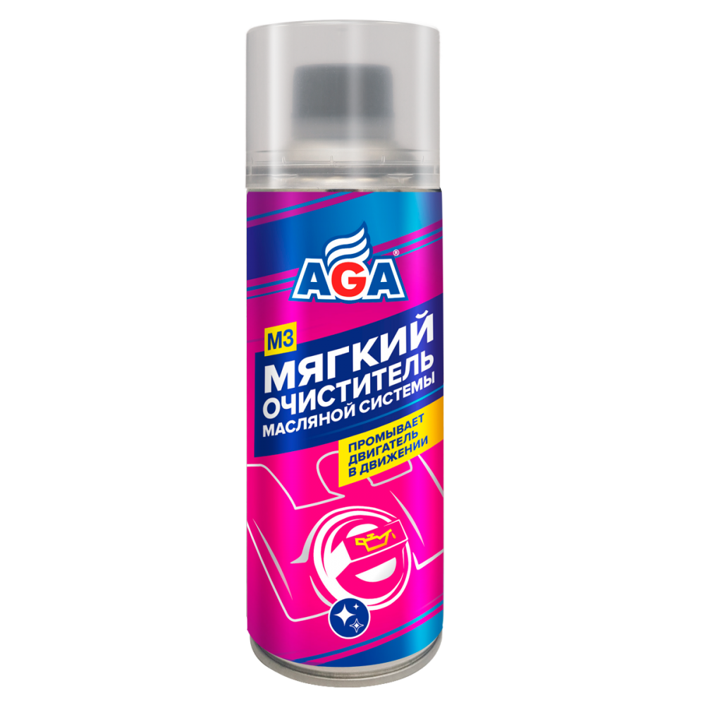 Мягкий очиститель масляной системы AGA-M3 355мл AGA-903M