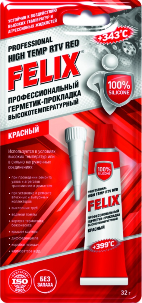 Герметик-прокладка FELIX (красн.) 32г