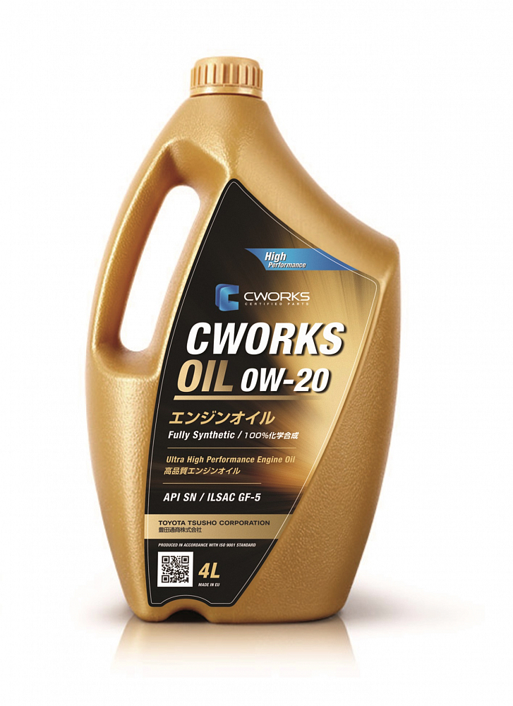 CWORKS OIL 0W20 API SN ILSAC GF-5 4л