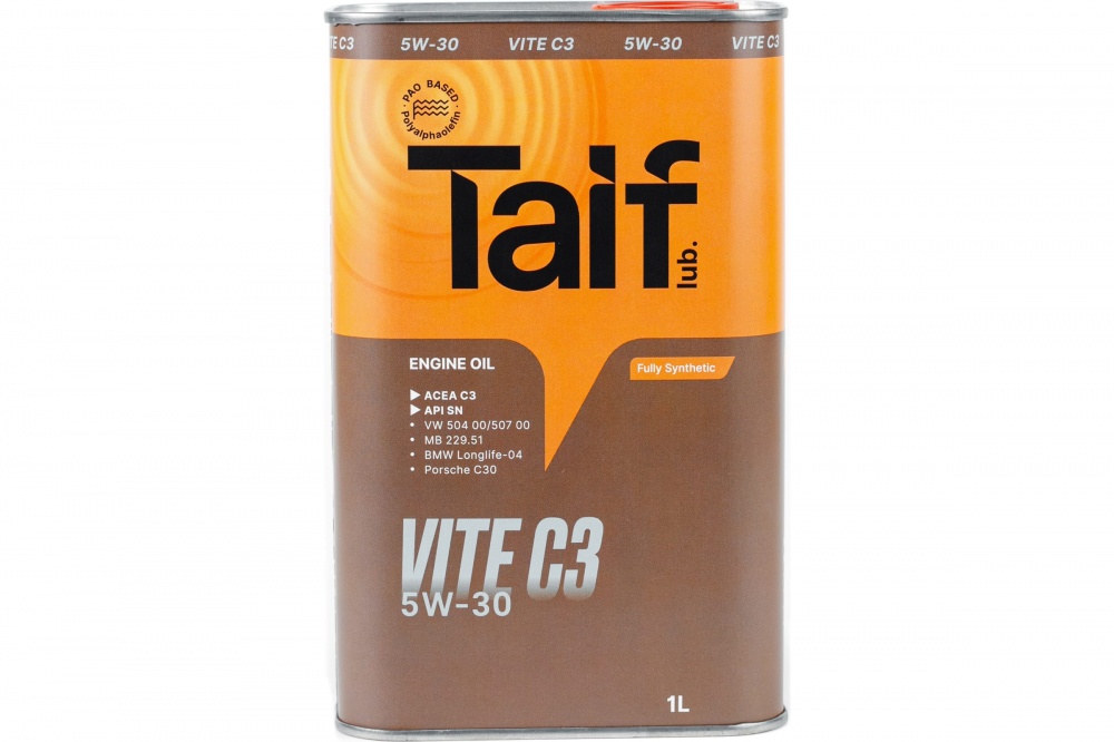 TAIF VITE 5W30 1л (синт)  API: SN  ACEA: C3