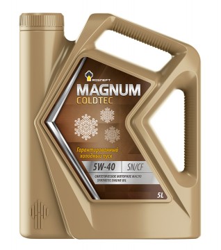 РОСНЕФТЬ Magnum Coldtec 5W40 5л (синт)