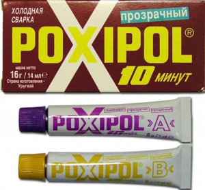 Холодная сварка "Poxipol" прозрачный 14мл