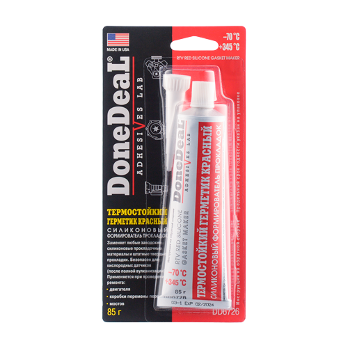 DD6726 Термостойкий красный силикон. формирователь прокладок 85г
