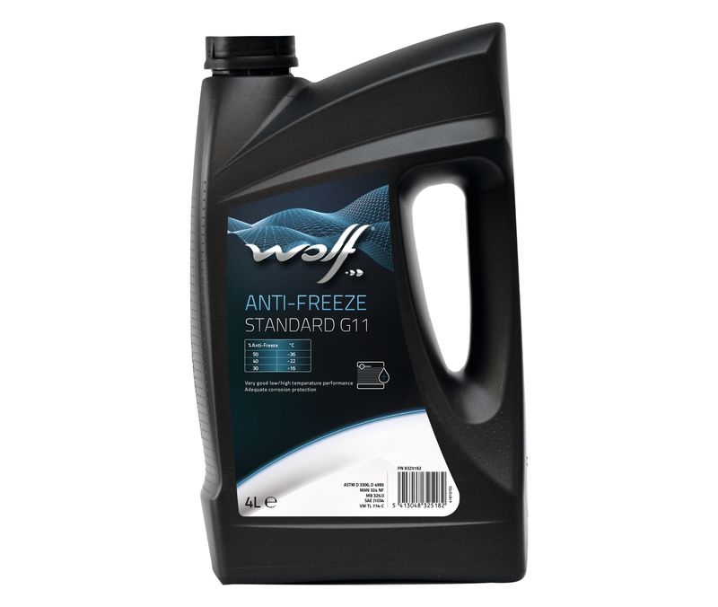 Антифриз WOLF ANTI-FREEZE STANDARD G11 4л (синий) концентрат