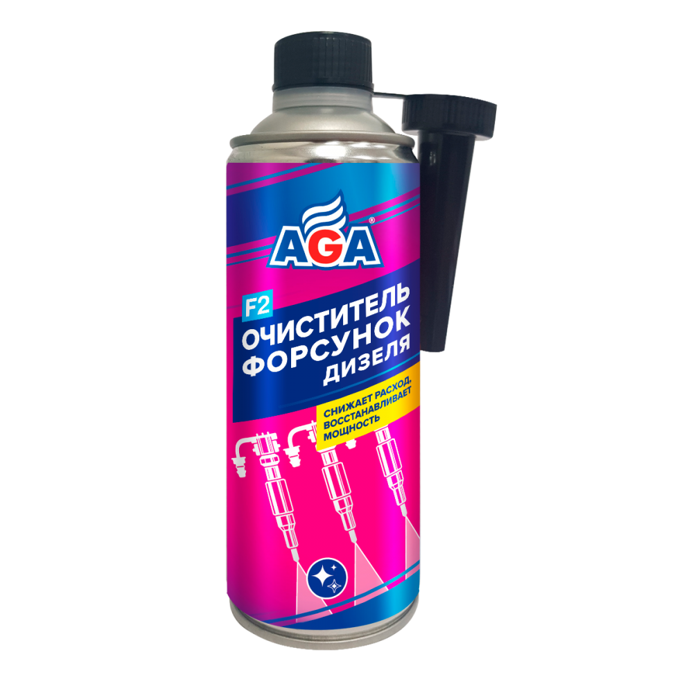 Очиститель форсунок дизеля AGA-F2 355мл AGA-802F