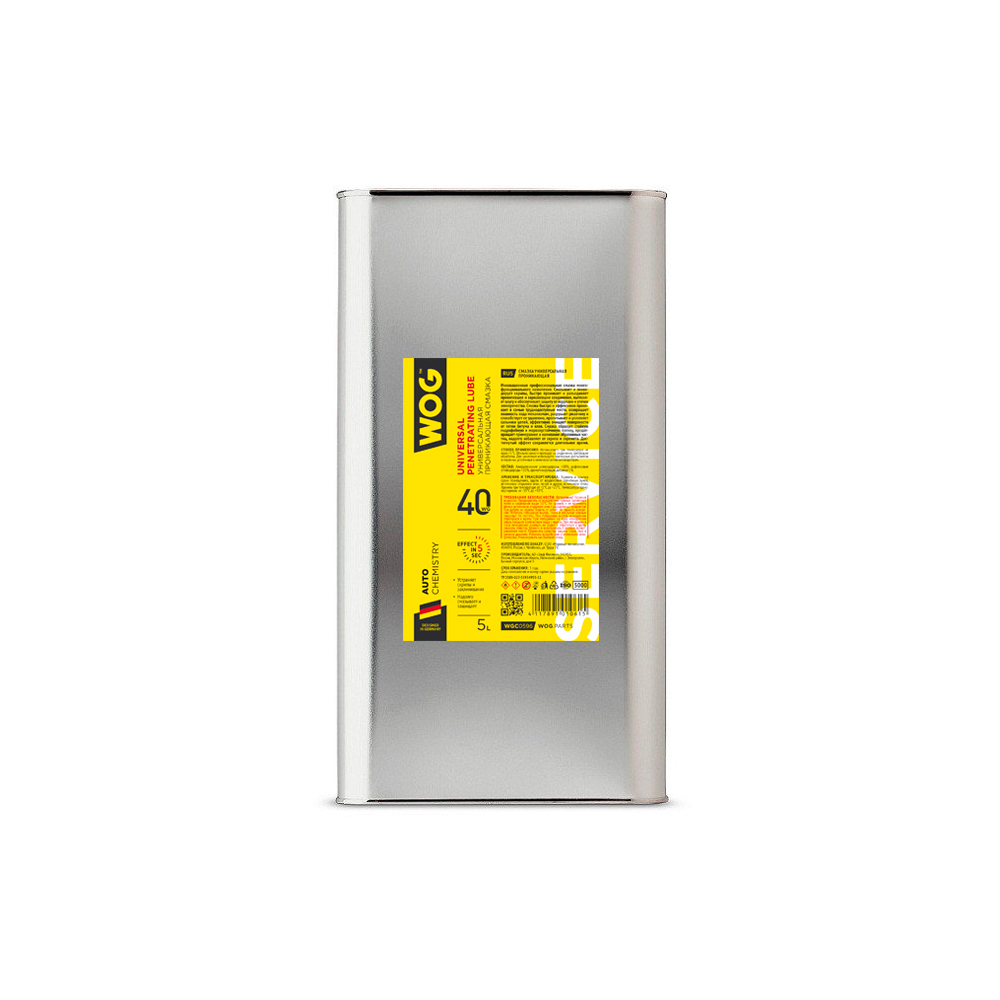 WOG WG-40 Универсальная проникающая смазка 5л WGC0596