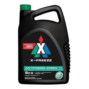 Антифриз X-Freeze Green (зеленый) 5кг Дзержинск