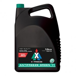 Антифриз X-Freeze Green (зеленый) 10кг Дзержинск