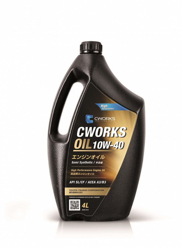CWORKS OIL 10W40 API SL/CF ACEA A3/B3 4л