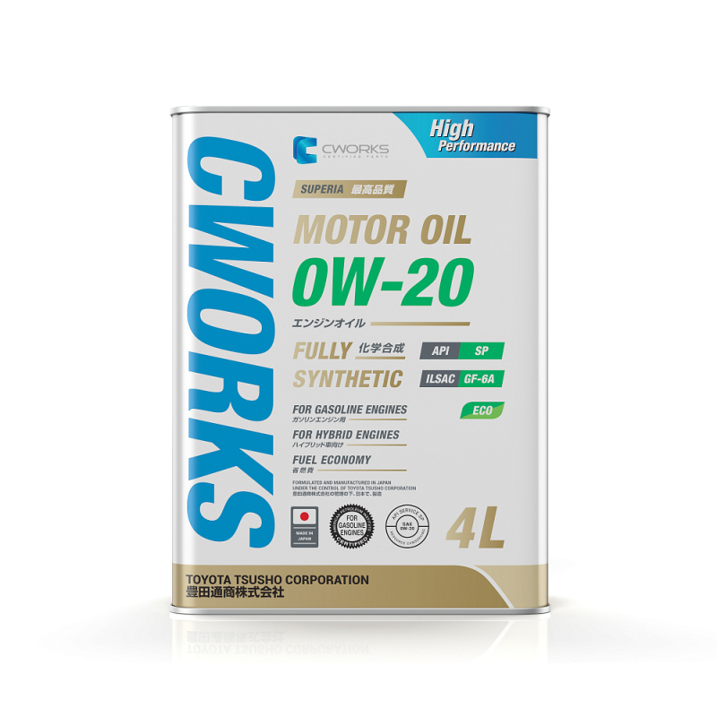 CWORKS SUPERIA 0W20 API SP ILSAC GF-6 4л