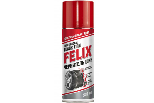 Чернитель шин в аэрозольной уп. 520мл FELIX