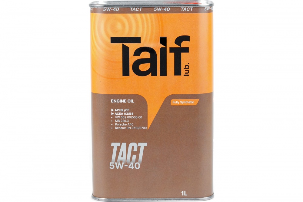 TAIF TACT 5W40 1л (синт)  API: SL/CF