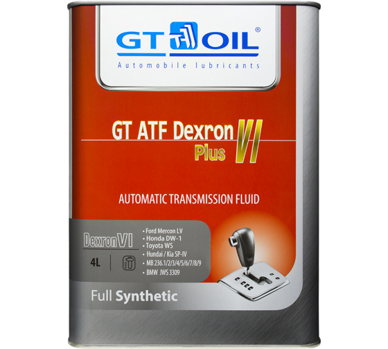 GT OIL ATF DEXRON VI PLUS 4л (АКПП)