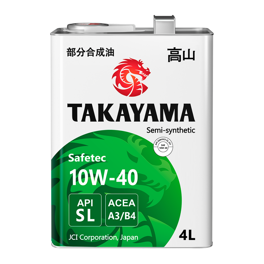 TAKAYAMA Safetec 10W40 API SL, ACEA A3/B4 4л