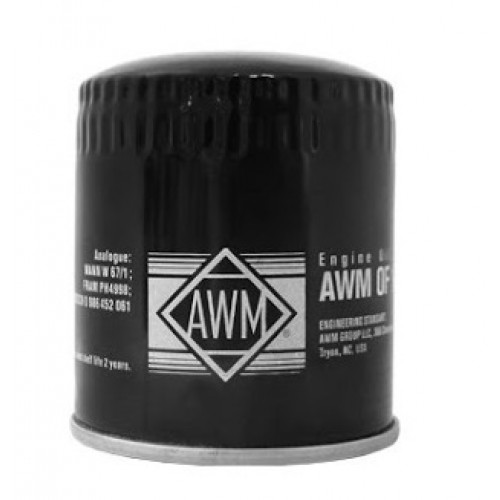 Фильтр масляный FORD Focus/Fiesta/C-Max/Galaxy II/Kuga II/Mondeo IV) AWM OF 0104 (MANN W 7008)