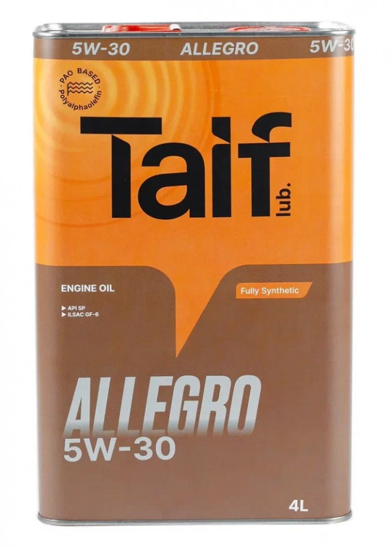 TAIF ALLEGRO 5W30 4л SP, GF-6